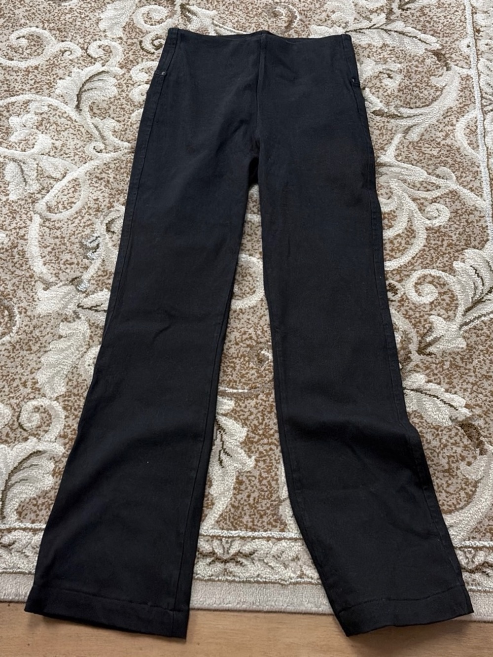 Lysse Black Straight-Leg Pull-On Pants